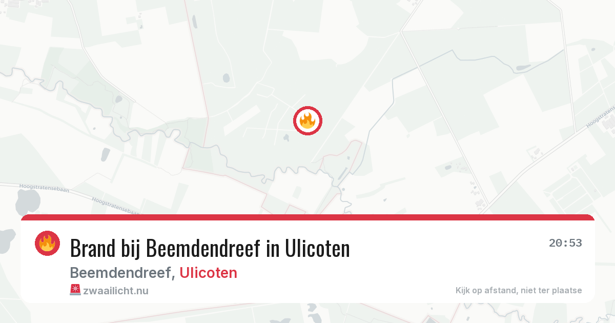 Brand bij Beemdendreef in Ulicoten — 24 apr 2026