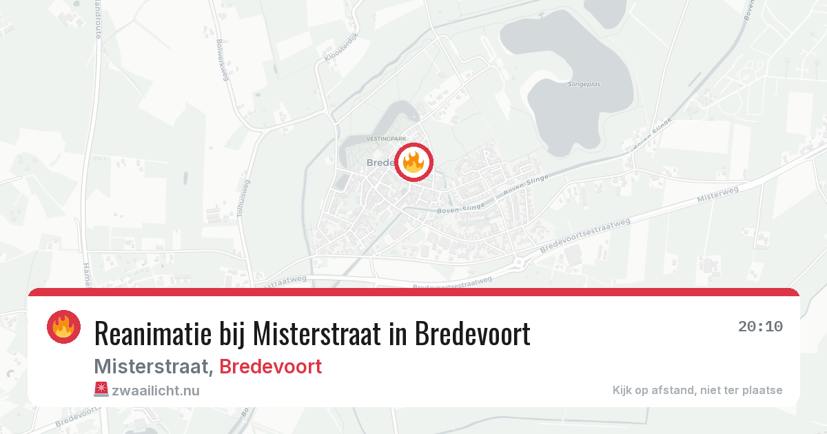 Reanimatie bij Misterstraat in Bredevoort — 11 jul 2026