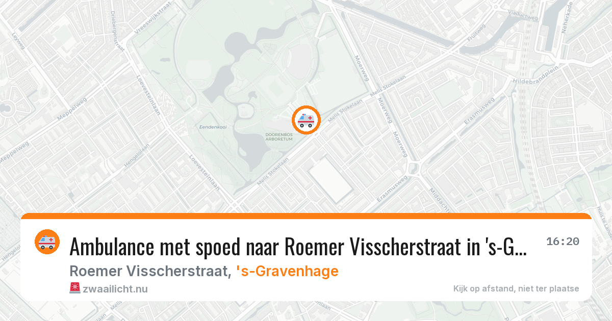 Ambulance met spoed naar Roemer Visscherstraat in 's-Gravenhage — 24 mei 2026