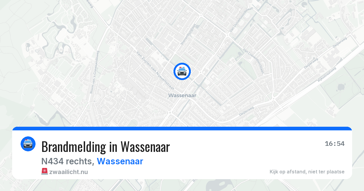 Brandmelding in Wassenaar — 12 jul 2026