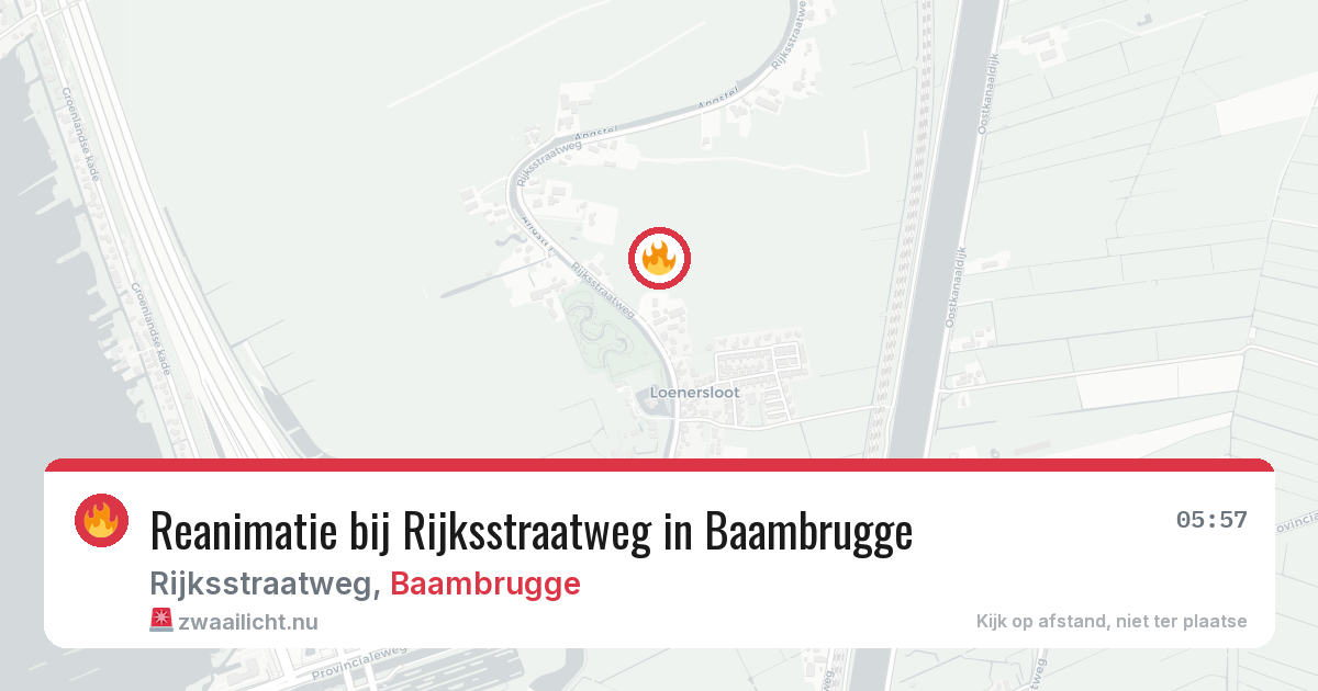Reanimatie bij Rijksstraatweg in Baambrugge — 6 feb 2026