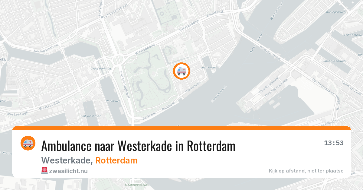 Ambulance naar Westerkade in Rotterdam — 11 jul 2026