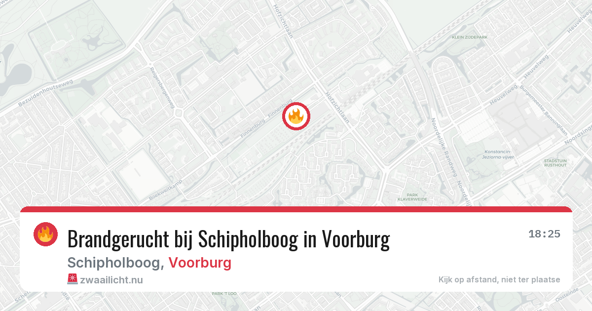 Brandgerucht bij Schipholboog in Voorburg — 5 jun 2026