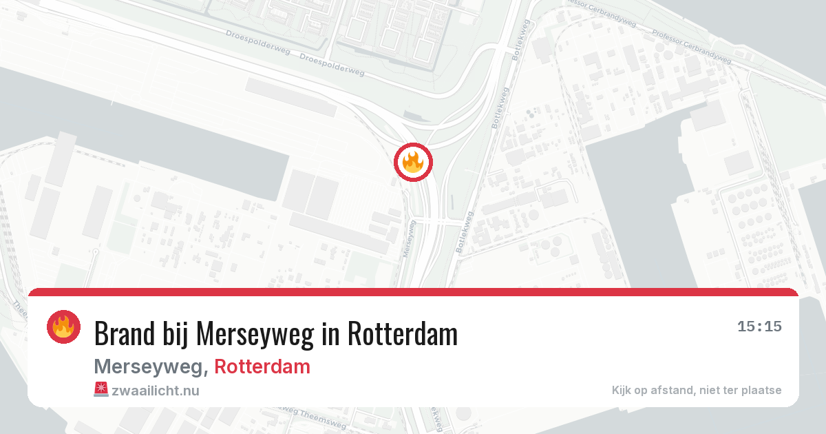Brand bij Merseyweg in Rotterdam — 29 mei 2026