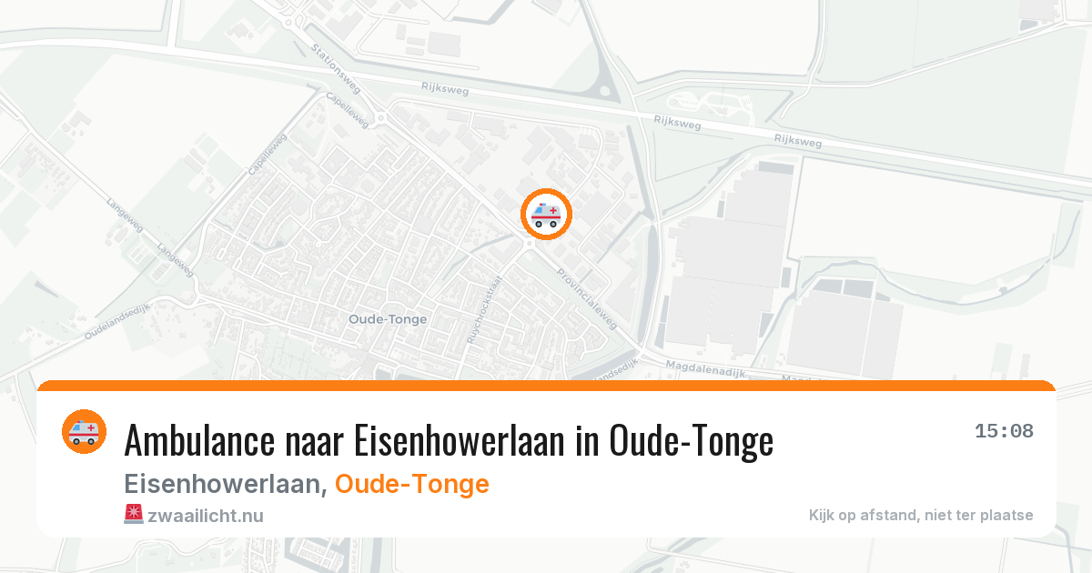 Ambulance naar Eisenhowerlaan in Oude-Tonge — 20 jul 2026