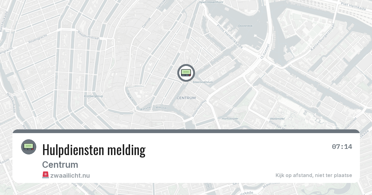 Hulpdiensten melding — 21 jul 2026