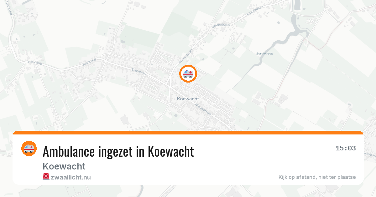 Ambulance ingezet in Koewacht — 4 jul 2026