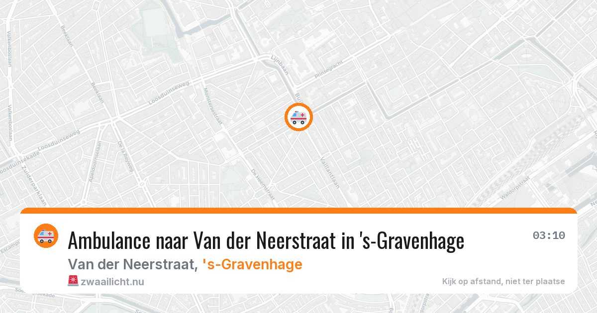 Ambulance naar Van der Neerstraat in 's-Gravenhage — 5 mei 2026