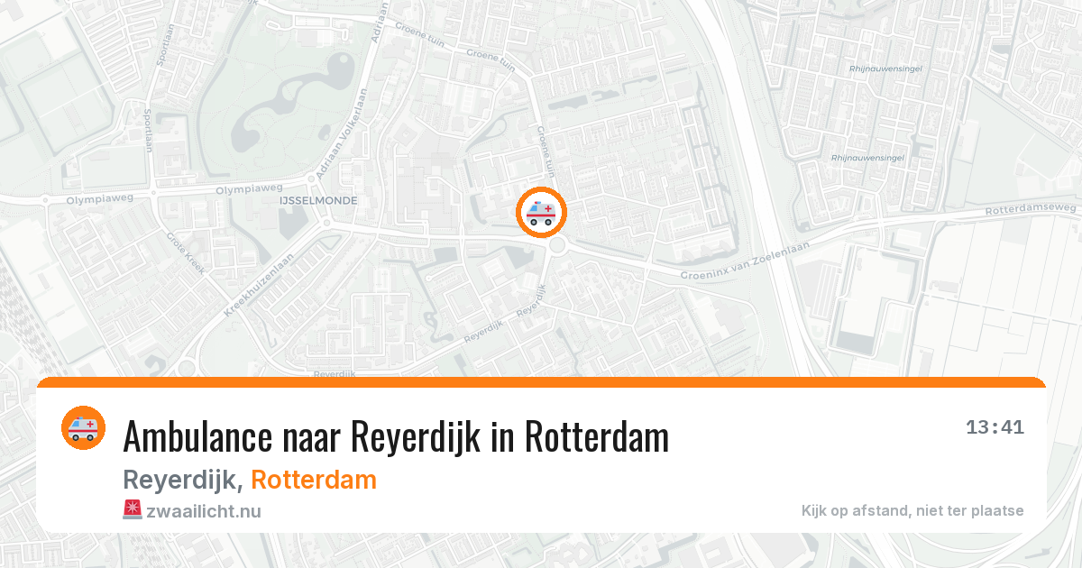 Ambulance naar Reyerdijk in Rotterdam — 26 mrt 2026