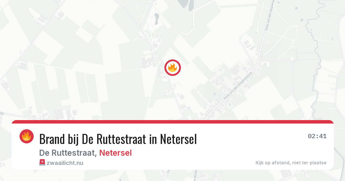 Brand bij De Ruttestraat in Netersel — 5 jul 2026