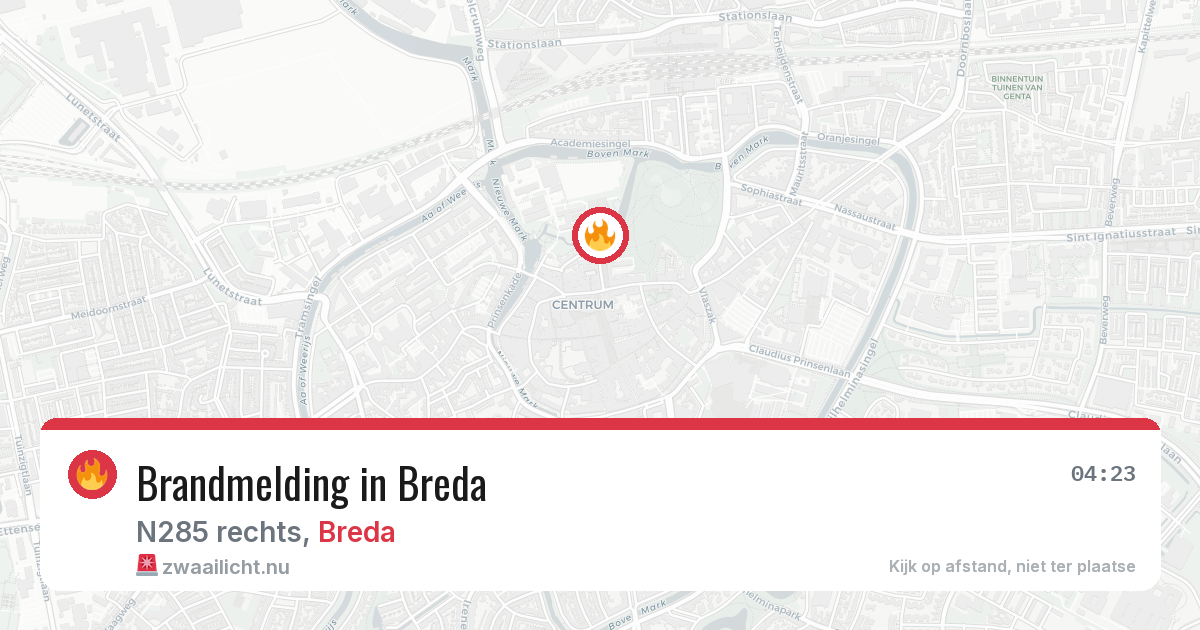 Brandmelding in Breda — 28 mrt 2026