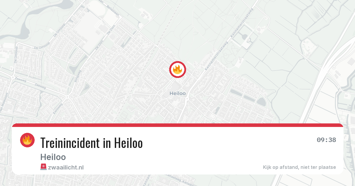 Treinincident in Heiloo — 27 jul 2026