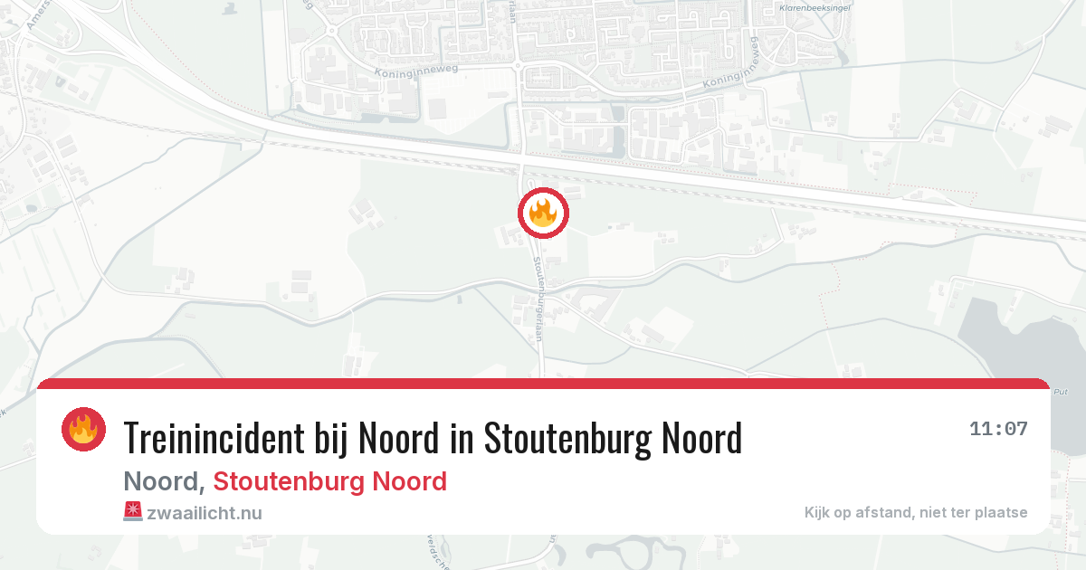 Treinincident bij Noord in Stoutenburg Noord — 3 jun 2026