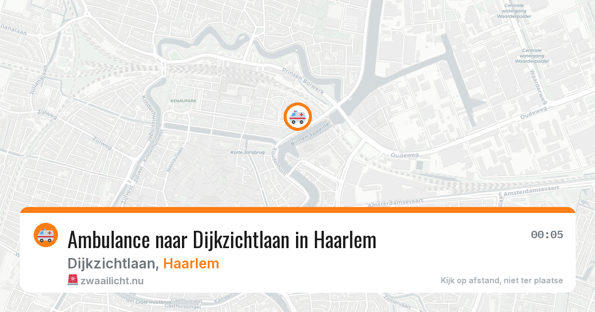 Ambulance naar Dijkzichtlaan in Haarlem — 25 jul 2026