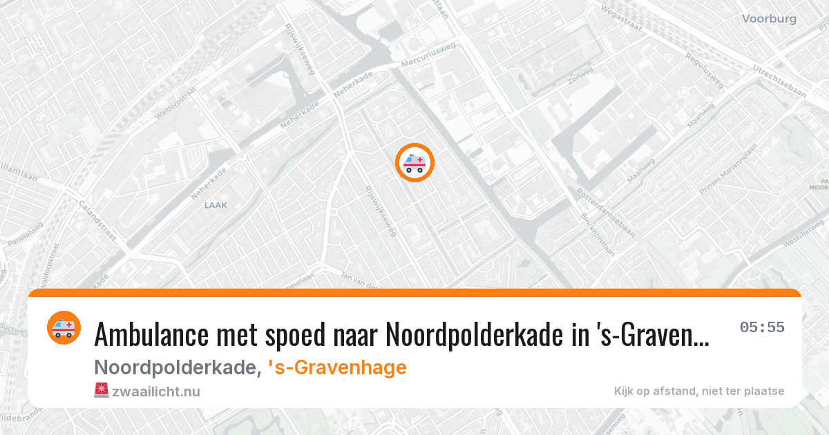 Ambulance met spoed naar Noordpolderkade in 's-Gravenhage — 26 jan 2026