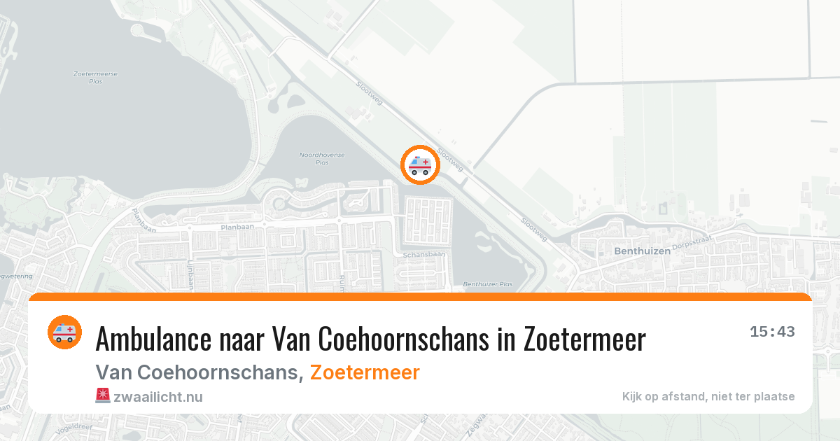Ambulance naar Van Coehoornschans in Zoetermeer — 13 jul 2026