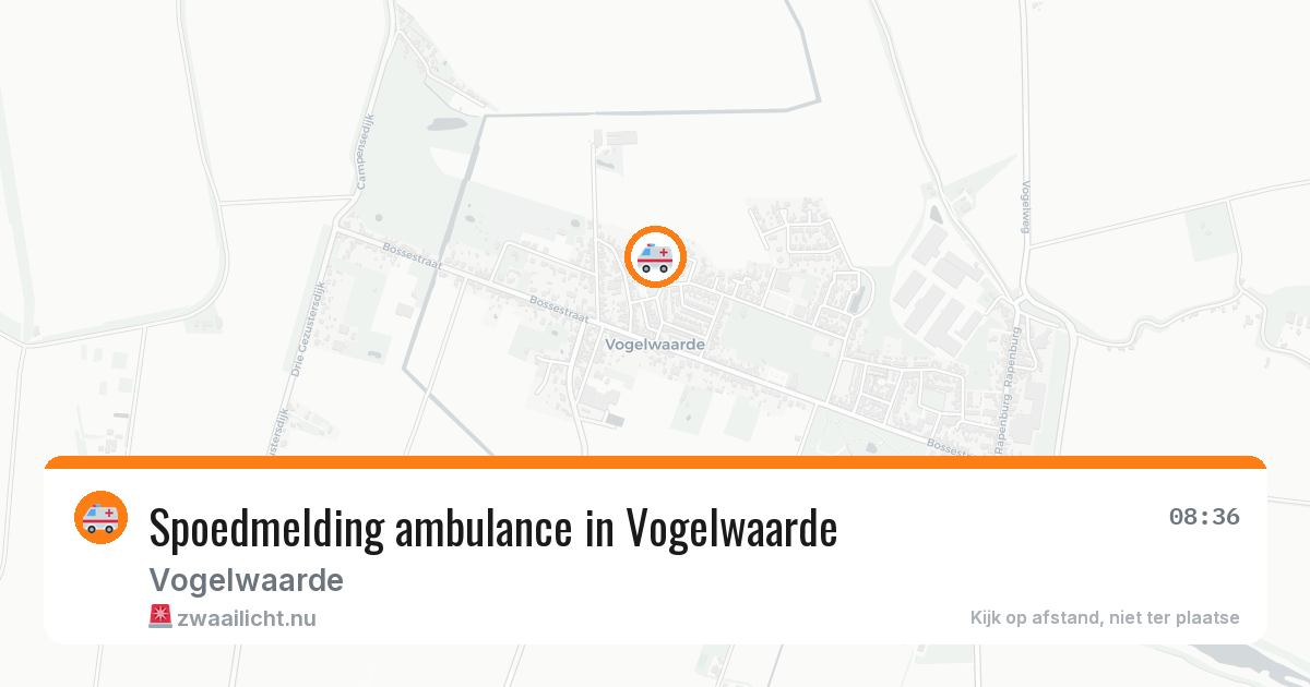 Spoedmelding ambulance in Vogelwaarde — 30 apr 2026