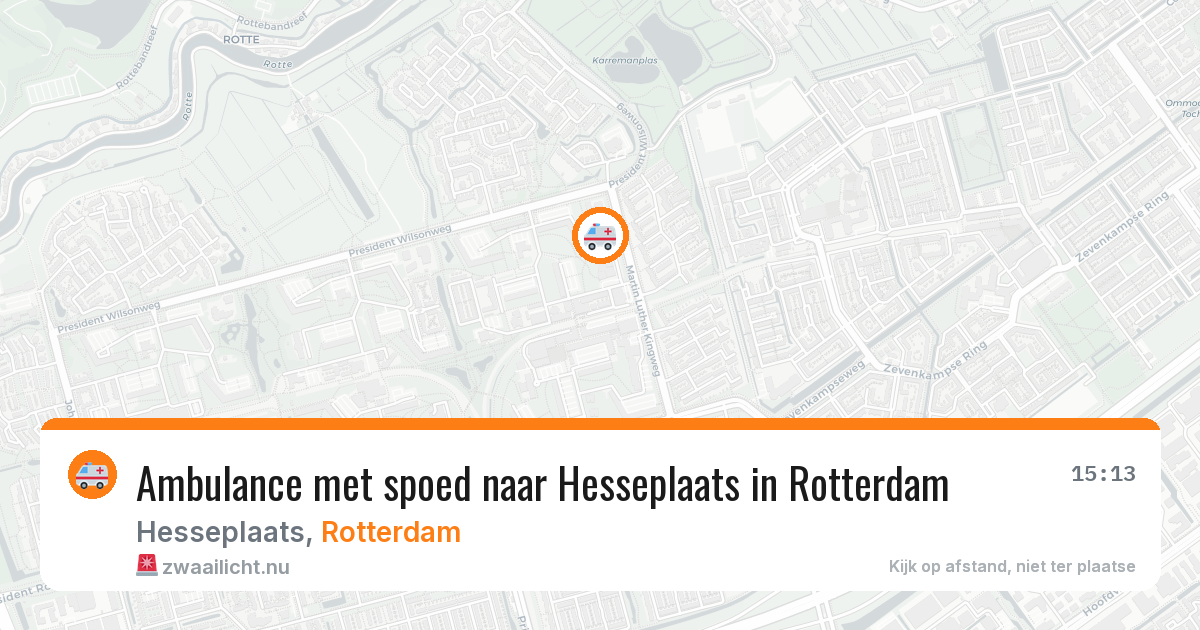 Ambulance met spoed naar Hesseplaats in Rotterdam — 11 mrt 2026