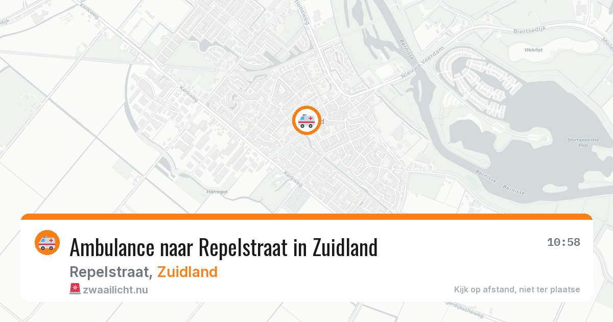 Ambulance naar Repelstraat in Zuidland — 10 jul 2026