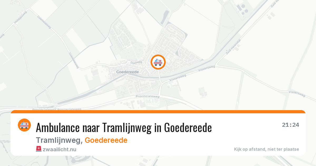 Ambulance naar Tramlijnweg in Goedereede — 17 jul 2026
