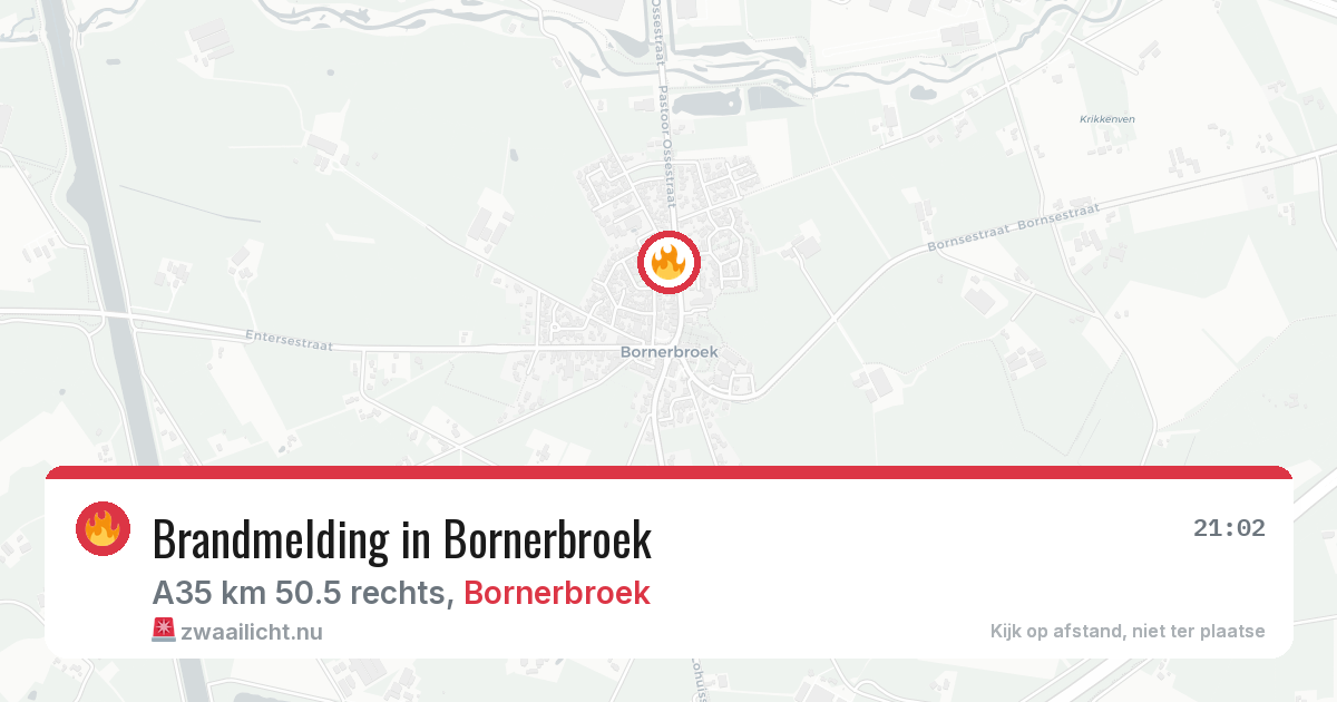 Brandmelding in Bornerbroek — 4 apr 2026