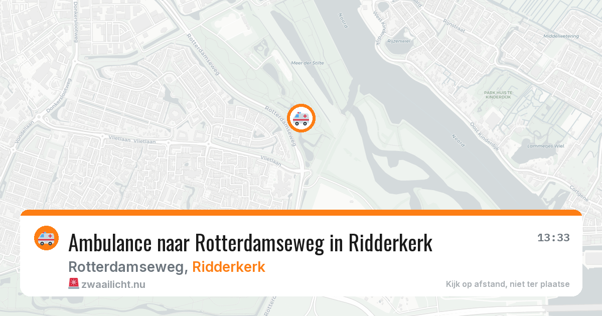 Ambulance naar Rotterdamseweg in Ridderkerk — 14 jul 2026
