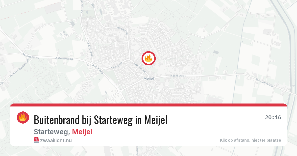 Buitenbrand bij Starteweg in Meijel — 21 feb 2026