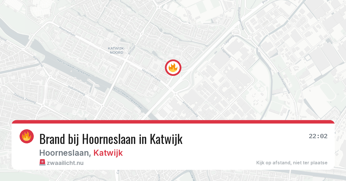 Brand bij Hoorneslaan in Katwijk — 27 mei 2026