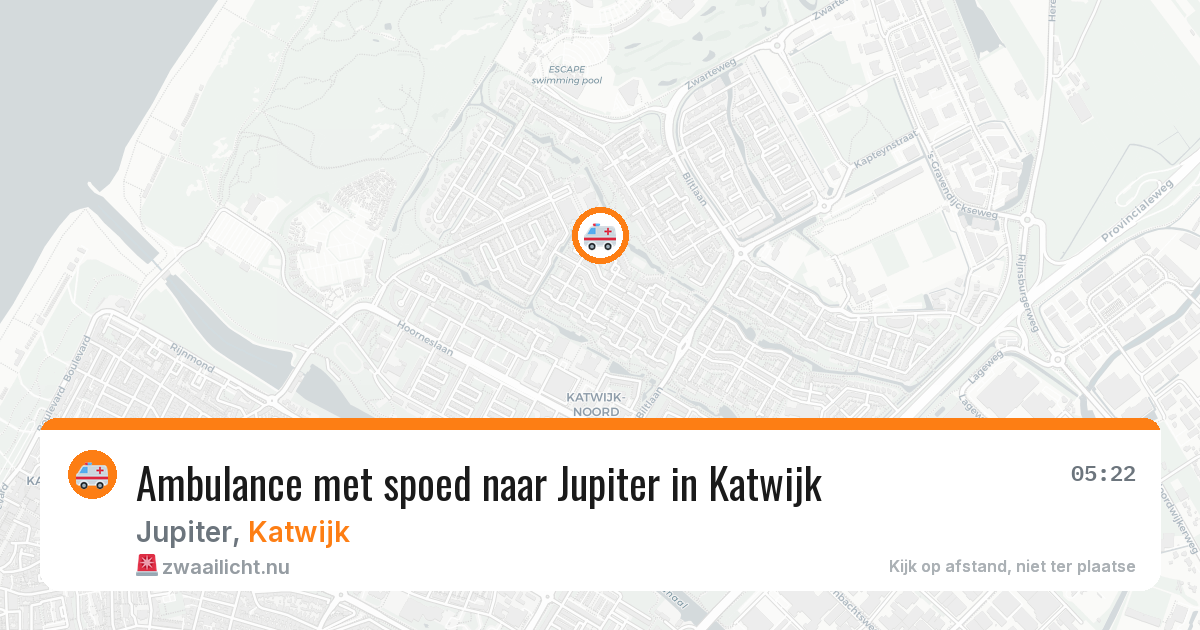 Ambulance met spoed naar Jupiter in Katwijk — 11 jul 2026