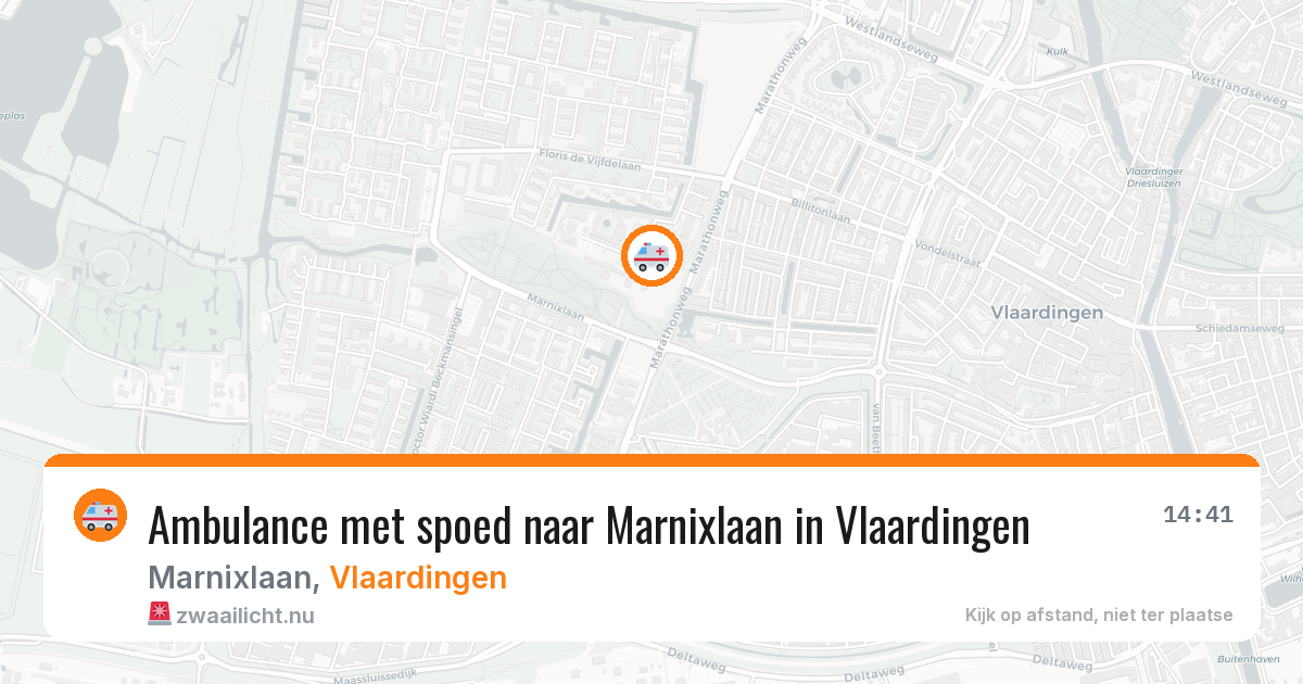 Ambulance met spoed naar Marnixlaan in Vlaardingen — 2 apr 2026