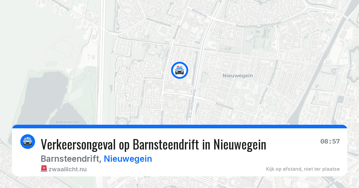 Verkeersongeval op Barnsteendrift in Nieuwegein — 21 apr 2026