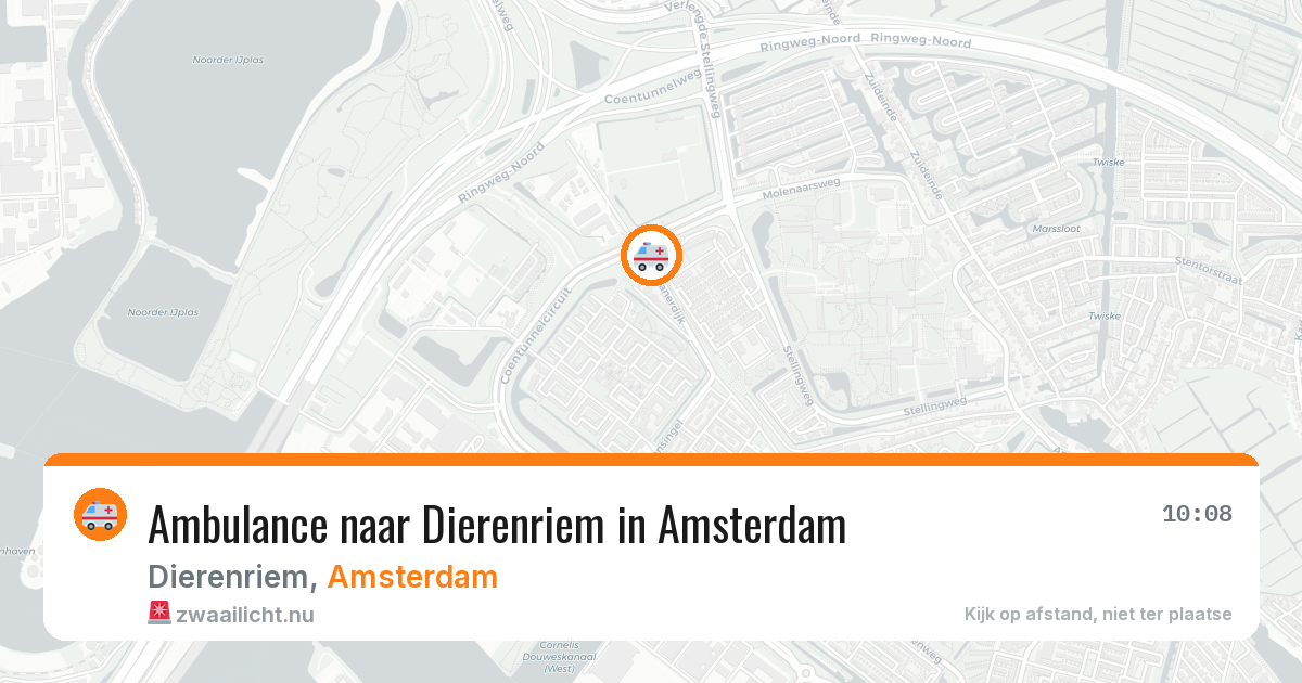 Ambulance naar Dierenriem in Amsterdam — 1 jun 2026
