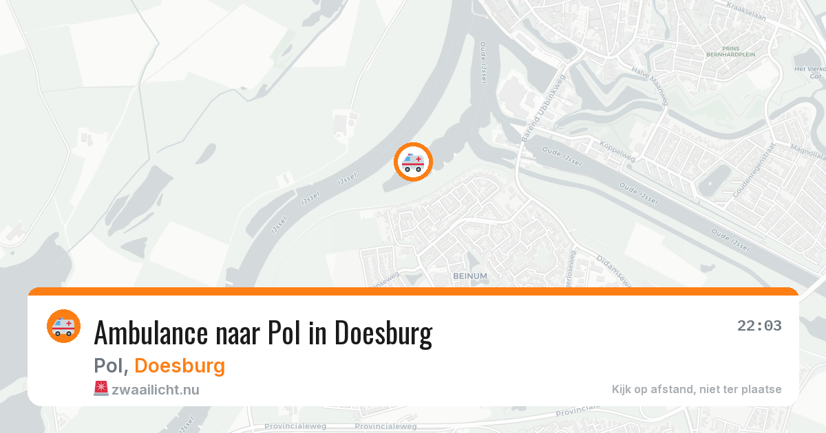 Ambulance naar Pol in Doesburg — 11 jul 2026