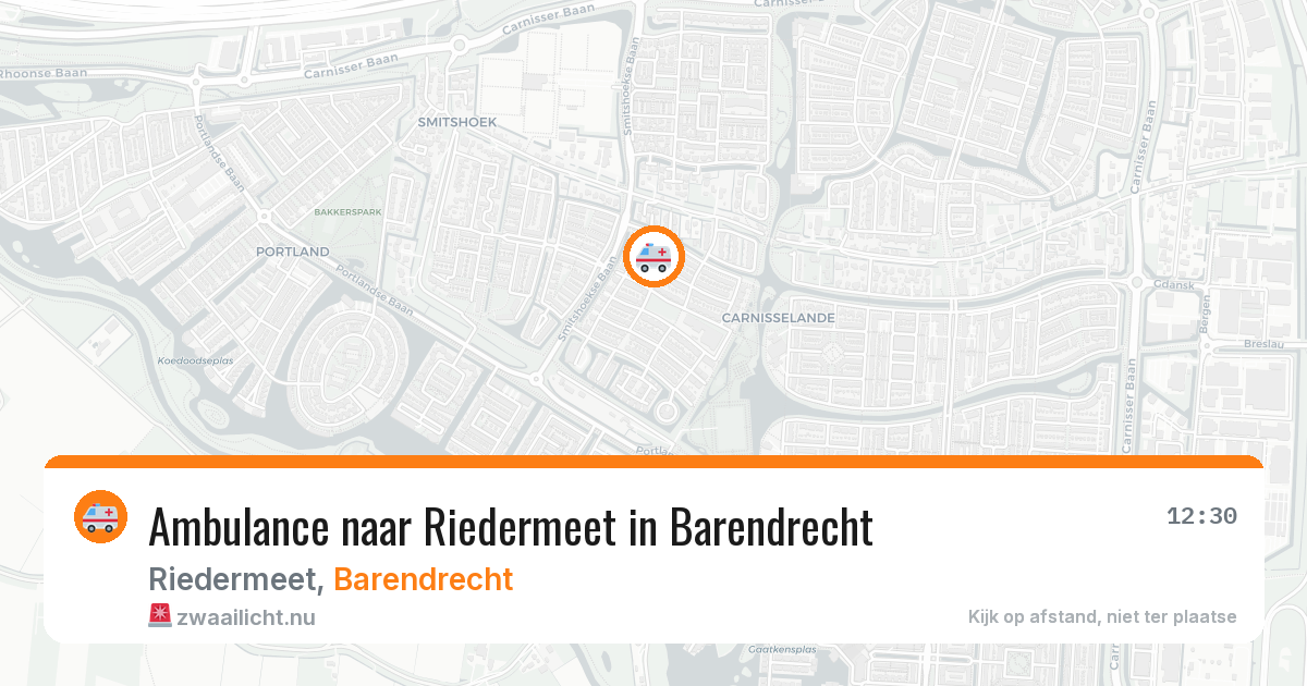 Ambulance naar Riedermeet in Barendrecht — 11 jul 2026