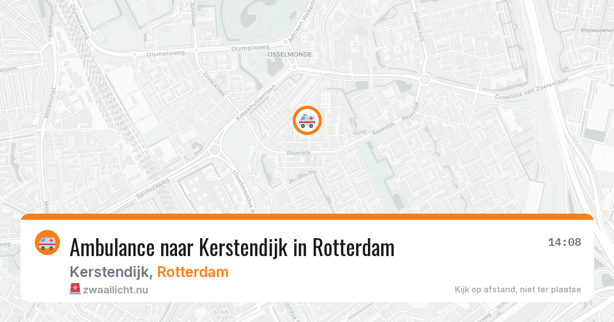 Ambulance naar Kerstendijk in Rotterdam — 4 jun 2026
