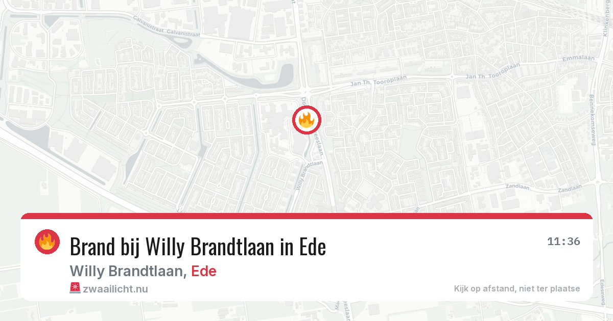 Brand bij Willy Brandtlaan in Ede — 10 jul 2026