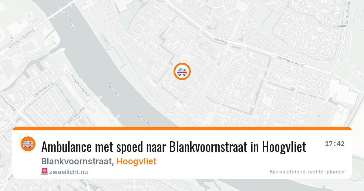 Ambulance met spoed naar Blankvoornstraat in Hoogvliet — 14 mrt 2026