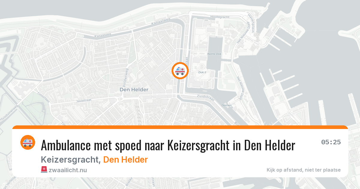 Ambulance met spoed naar Keizersgracht in Den Helder — 27 jul 2026