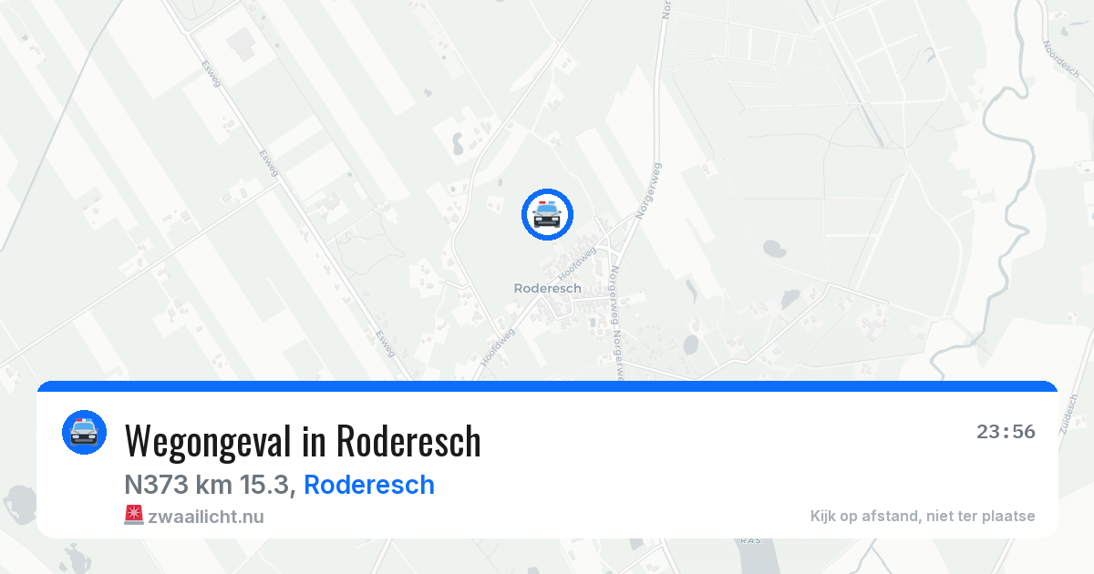 Wegongeval in Roderesch — 10 mrt 2026