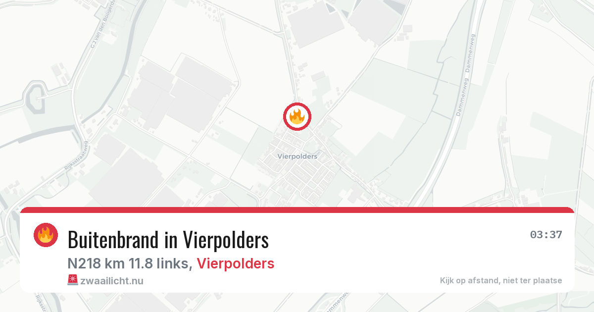 Buitenbrand in Vierpolders — 18 jul 2026