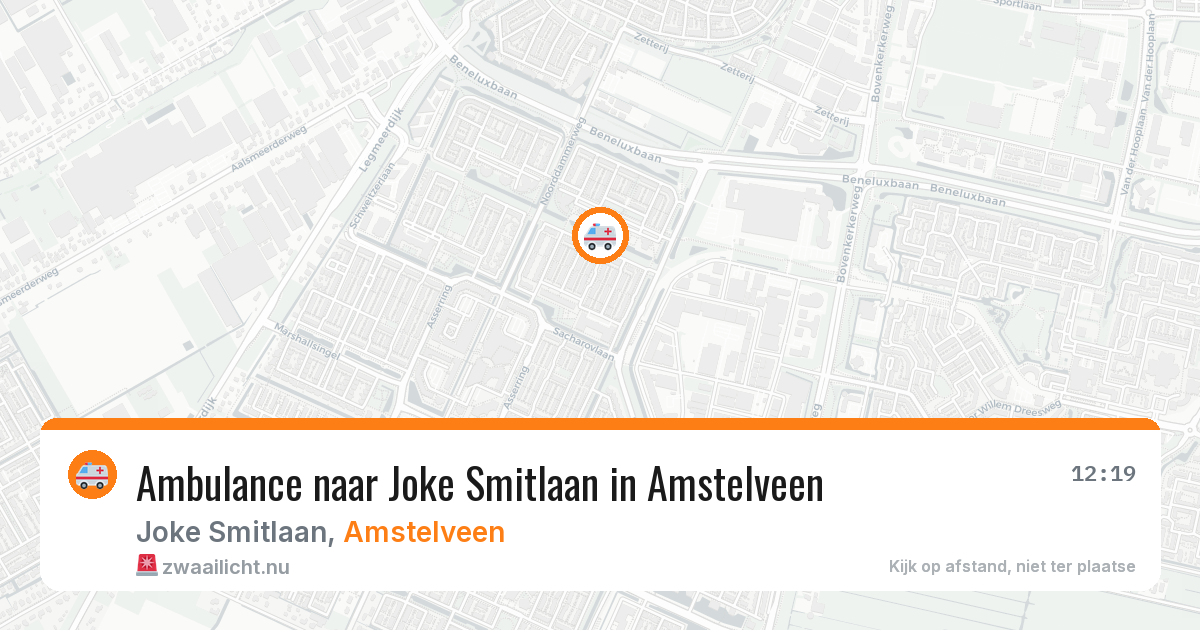 Ambulance naar Joke Smitlaan in Amstelveen — 15 jul 2026