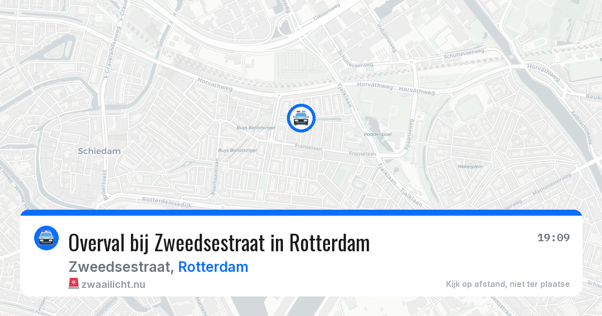 Overval bij Zweedsestraat in Rotterdam — 25 jul 2026