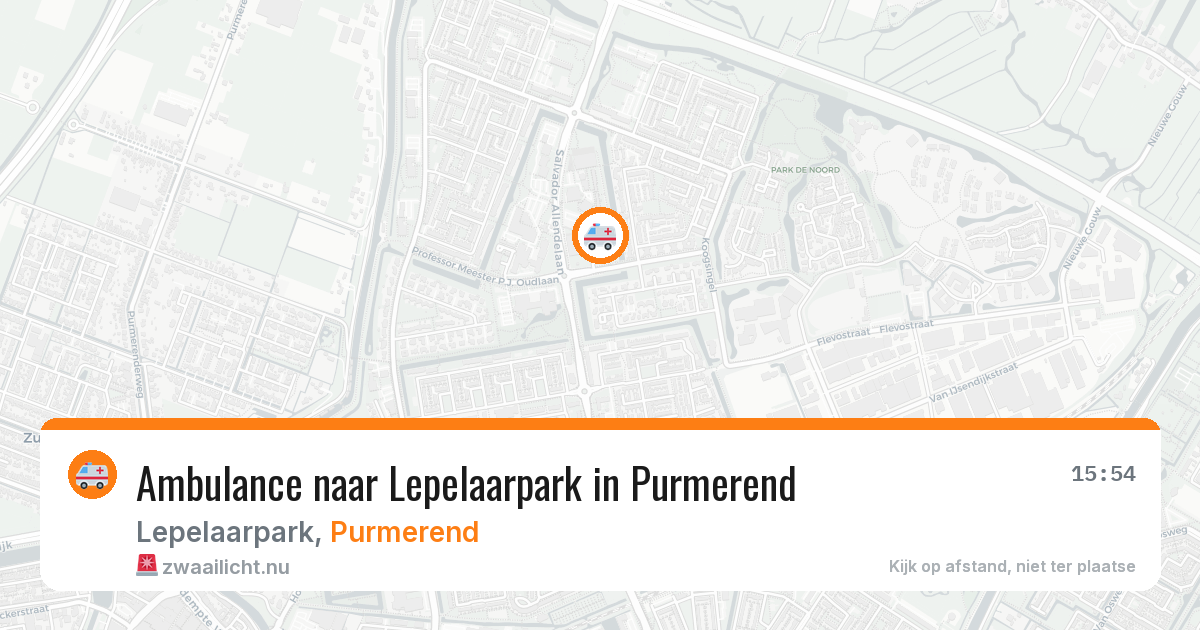 Ambulance naar Lepelaarpark in Purmerend — 3 jun 2026