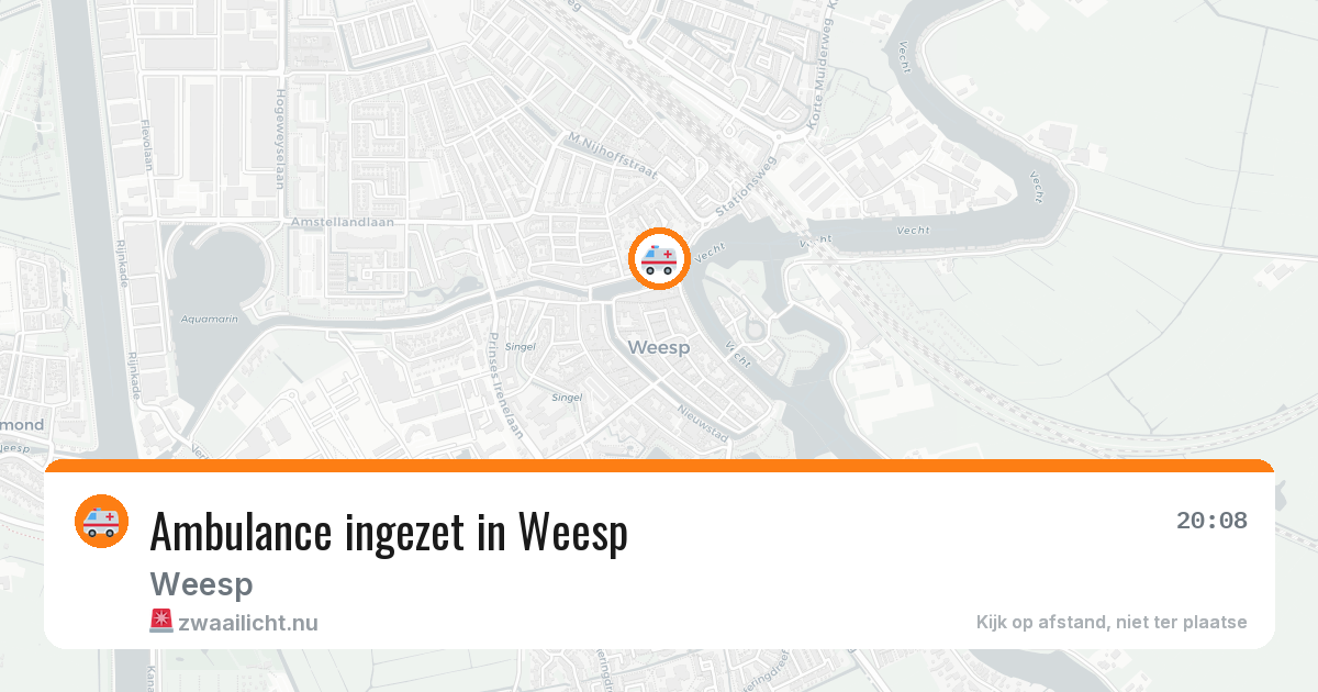 Ambulance ingezet in Weesp — 11 jul 2026