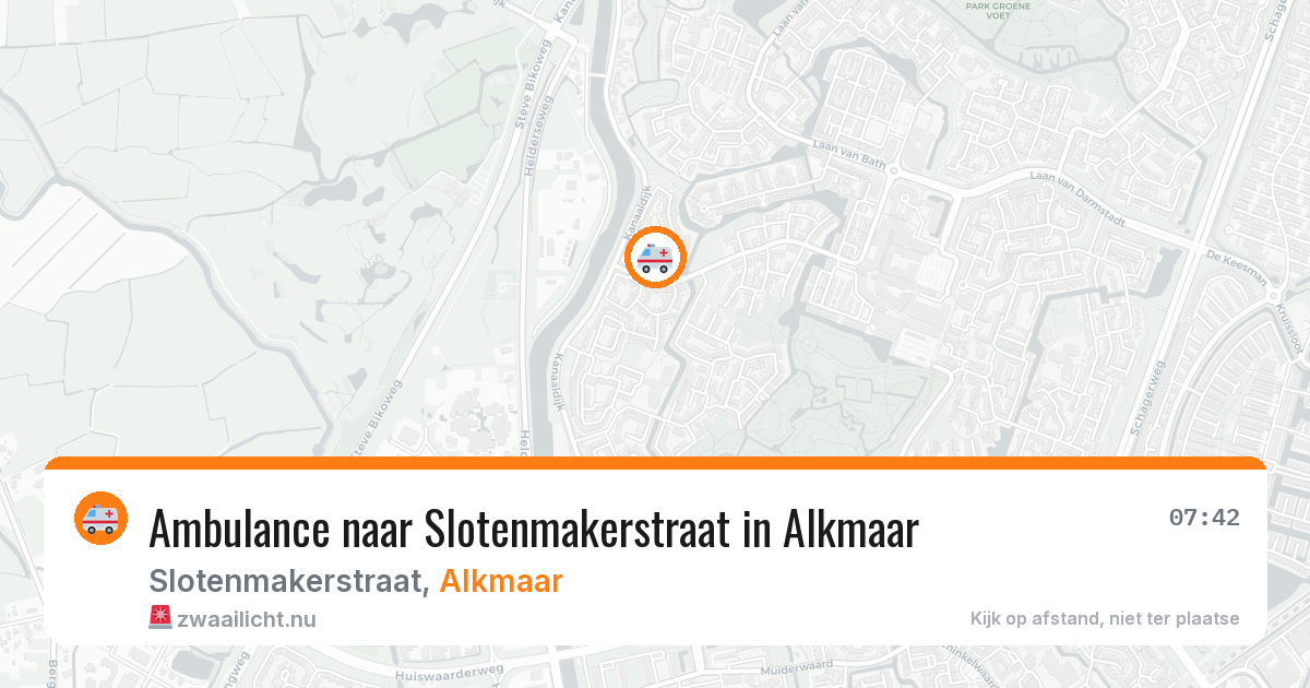 Ambulance naar Slotenmakerstraat in Alkmaar — 10 mei 2026