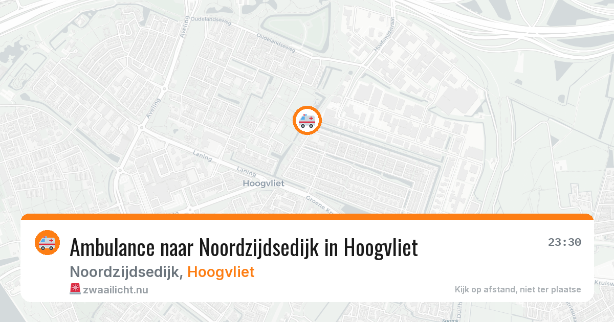 Ambulance naar Noordzijdsedijk in Hoogvliet — 26 jul 2026