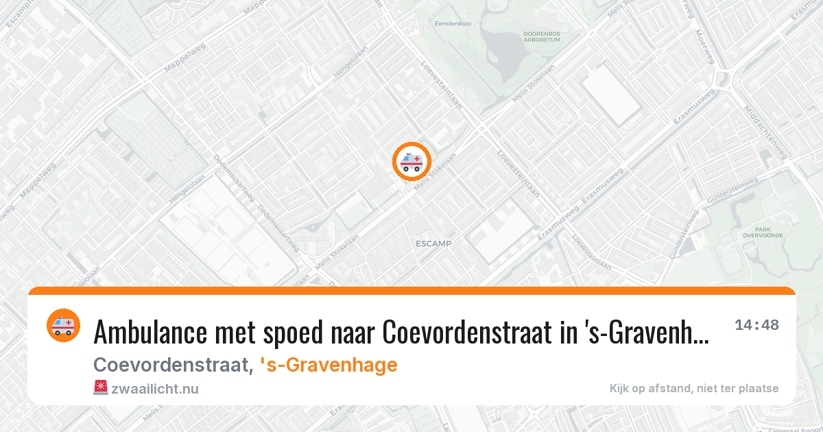 Ambulance met spoed naar Coevordenstraat in 's-Gravenhage — 11 feb 2026