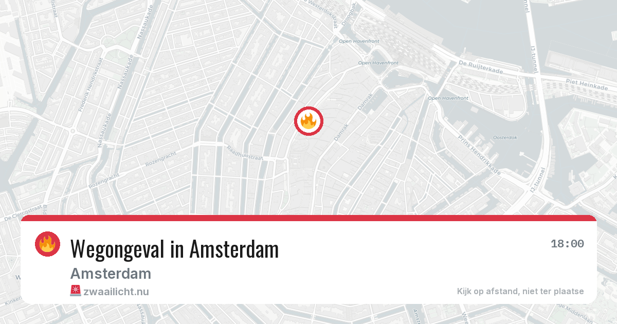 Wegongeval in Amsterdam — 26 mrt 2026
