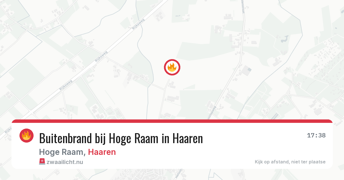 Buitenbrand bij Hoge Raam in Haaren — 25 jul 2026