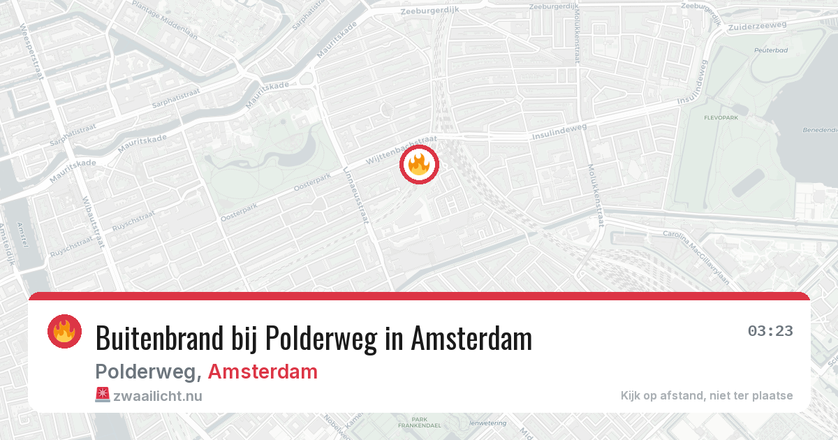 Buitenbrand bij Polderweg in Amsterdam — 24 jul 2026